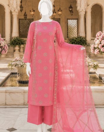 3 Piece Embroidered Suit- Vol-3