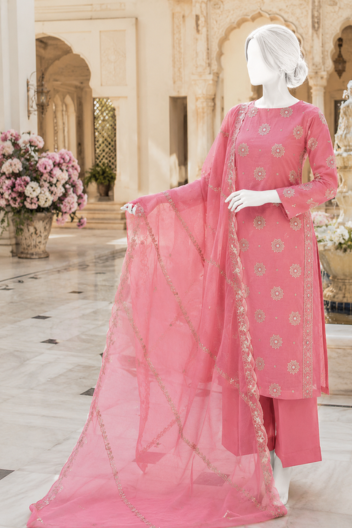 3 Piece Embroidered Suit- Vol-3 - Image 2